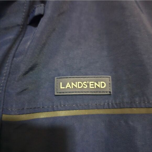 LANDS‎ END Blue Windbreaker Hoodie Jacket - Size XL - Picture 6 of 8